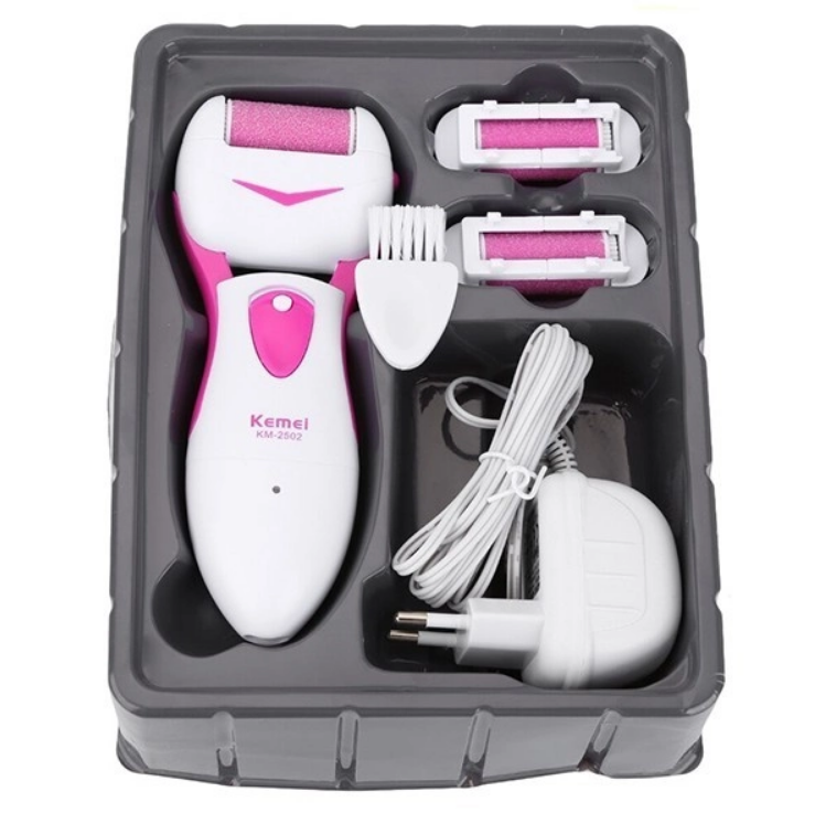 Пилка электрическая Kemei KM-2502X для омертвевшей кожи Pink (D2502351) - фото 7 Пилка электрическая Kemei KM-2502X для омертвевшей кожи Pink (D2502351) - фото 7