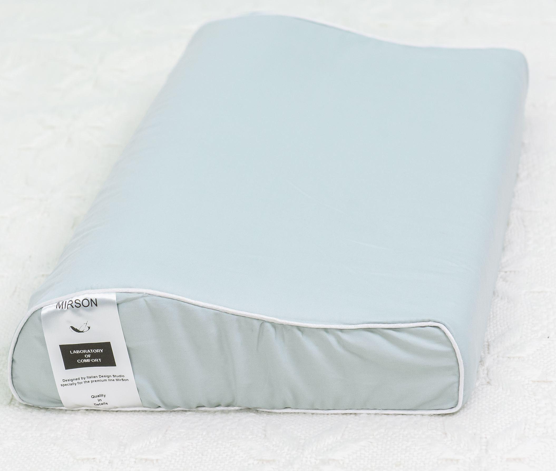 Подушка ортопедическая MirSon №6114 Delicate satin Skyline Kiddy Boy 50х29х5/8 см (2200003262681)