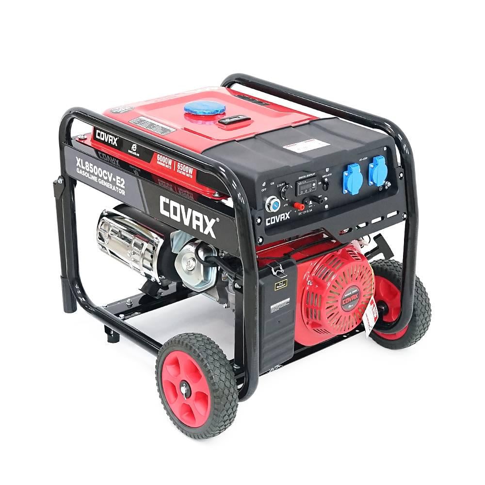 Генератор бензиновий Covax XL8500CV-E2 6,0kW однофазний 220V 50Hz DC12V 15HP Electric Starter tank 25L 690x535x555 мм (39152)