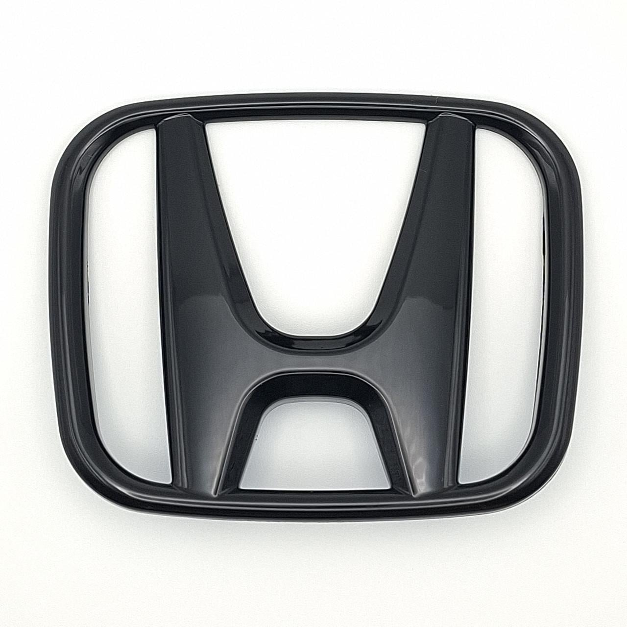 Эмблема Honda задняя ABS 92х75 мм Черный глянцевый (75700-SNW-003ZC)