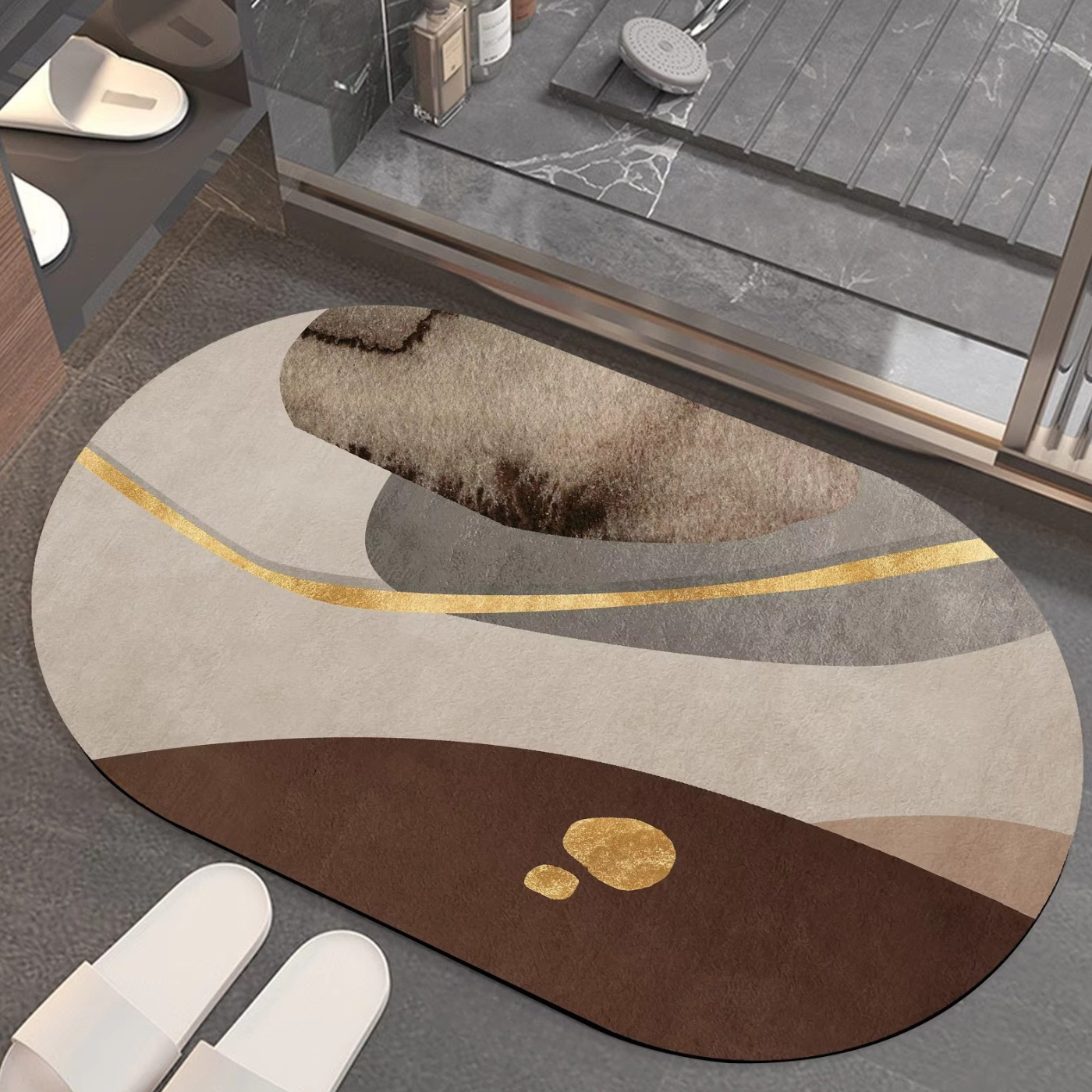 Коврик для ванной комнаты мягкий из диатомита с суперпоглощающим 50х80 см (BF-008) Коврик для ванной комнаты мягкий из диатомита с суперпоглощающим 50х80 см (BF-008)