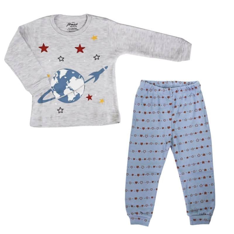 Пижама Paix baby and kids PO41 92-98 см Серый/Голубой