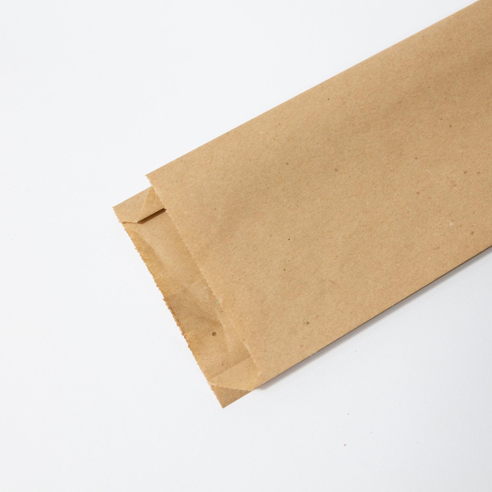 Пакет бумажный для багета 100х40х530 мм крафт 500 шт. Бурый - фото 7