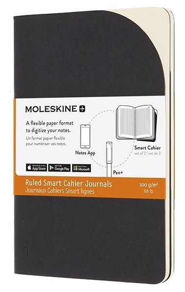 Набір блокнотів Moleskine Paper Tablet Cahier маленьких 2 шт. Чорний (PTNLCH21BK)