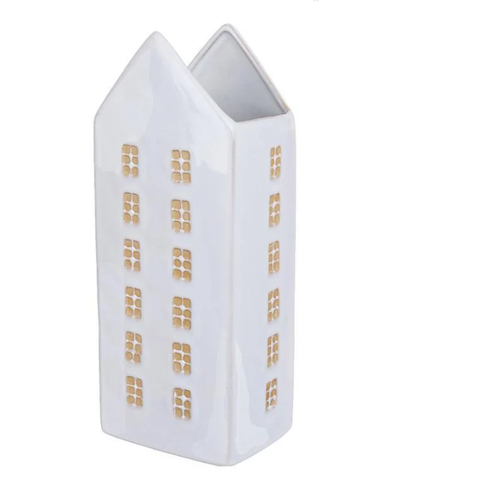 Ваза для цветов и декора керамическая 11х9х27 см