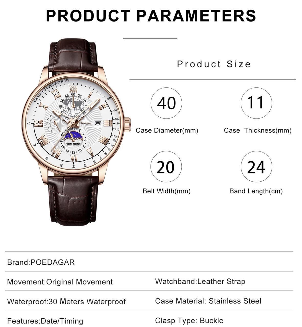 Часы наручные Poedagar Neptun (2435837614) - фото 8 Часы наручные Poedagar Neptun (2435837614) - фото 8