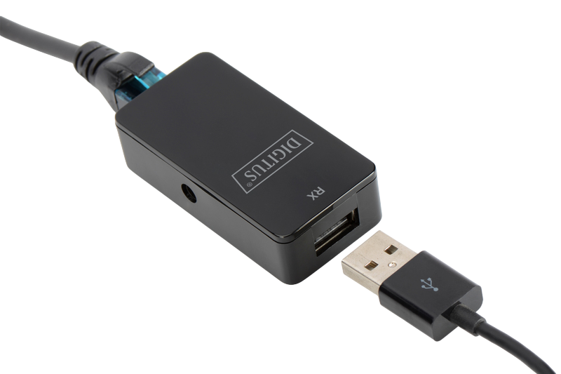 Удлинитель Digitus USB 2.0-UTP Cat5 50 м (ERC-DA-70141)