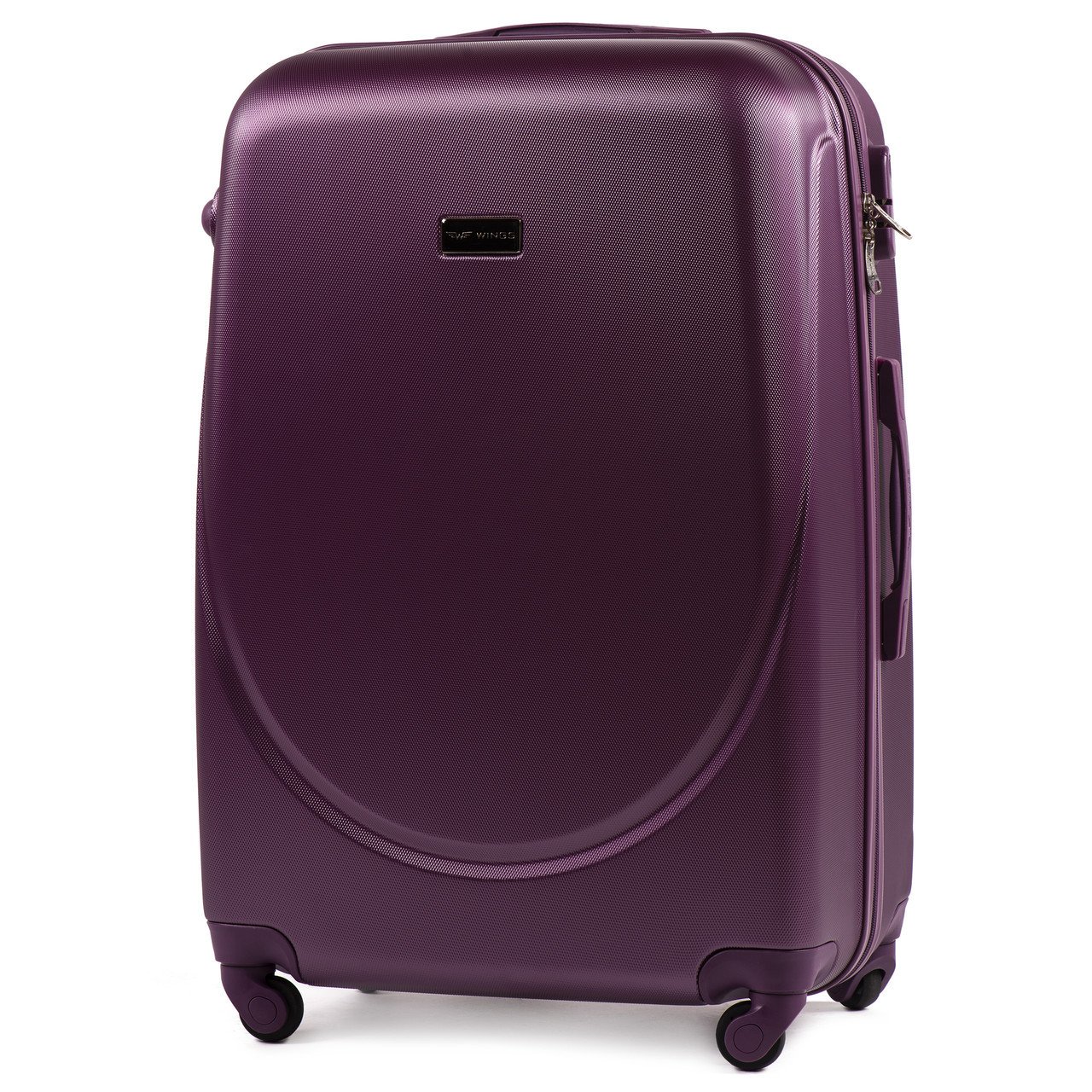 Чемодан пластиковый Wings K310 большой на 4 колесах 75х47х29 см 86 л Сливовый