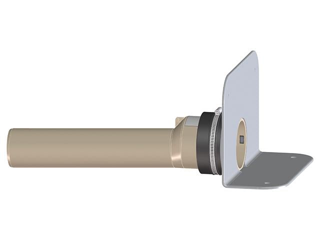 Воронка для кровли крыши с ПВХ-фланцем и соединительной трубой из ПП DN75 мм (HL68P.0/75)