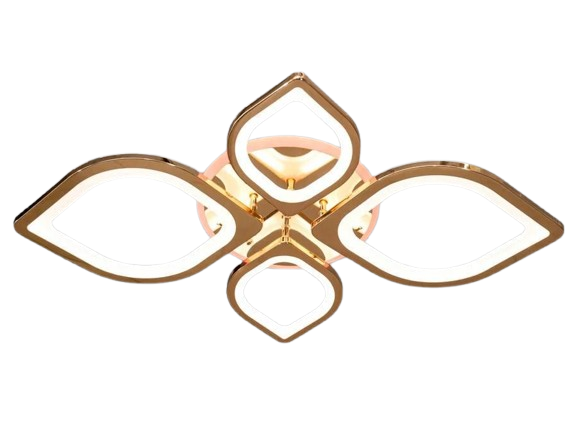 Люстра потолочная с диммером LED 8073/2+2G 3col dim (2437593377)