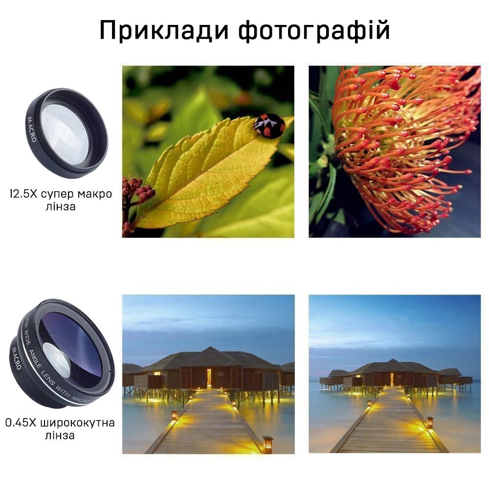 Объектив для мобильных устройств U&P Lens Set CGJ1 Black (SBO-CGJ1-BK) - фото 3