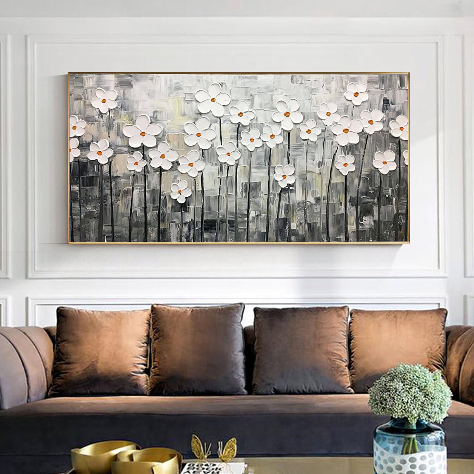 Картина на холсте ArtSale Цветы 50х100 см flwr0113