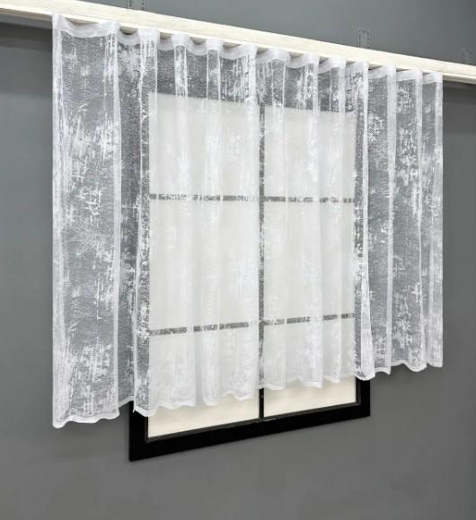 Тюль жаккард Мрамор с принтом 1,2 м Белый (1859т) - фото 4