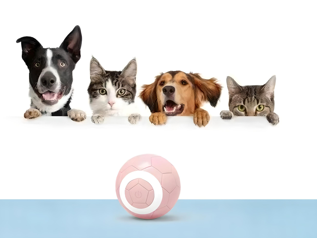 М'ячик кулька для котів YoYo SS-001 Footballpink USB smart зі світловою індикацією (2063370290) - фото 2 М'ячик кулька для котів YoYo SS-001 Footballpink USB smart зі світловою індикацією (2063370290) - фото 2