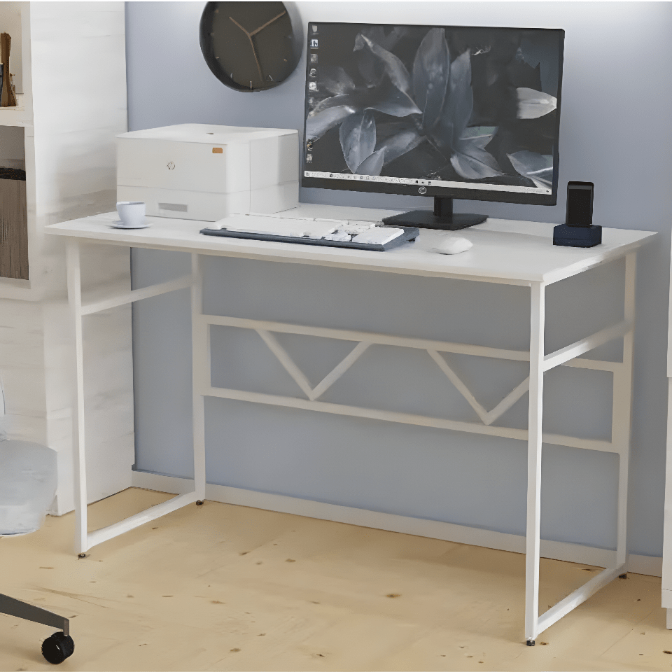 Стол компьютерный Ferrum-decor Райан ДСП 16 мм 75x120x60 см Белый/Белый (FRD-101131)
