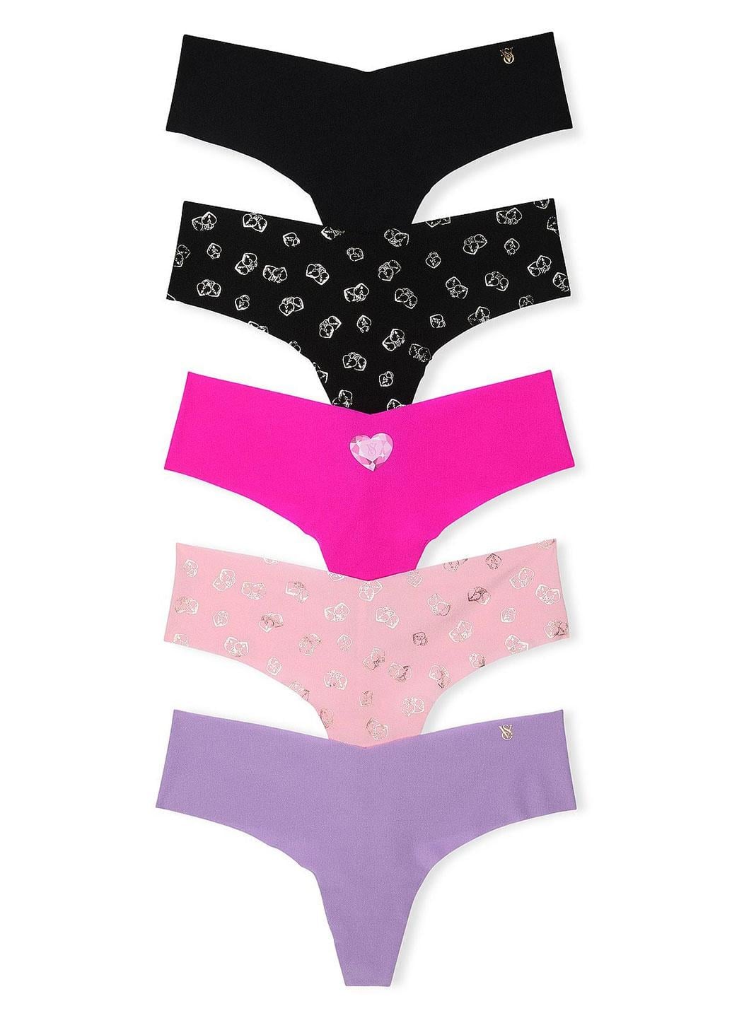 Набор трусиков для женщин Victoria's Secret S 5 шт. Разноцветный (1440000422606QD7S)