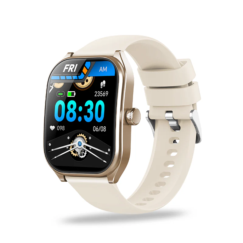 Cмарт-часы женские AOLON изогнутый экран 2.5D/Bluetooth/звонки/спортивные режимы Gold