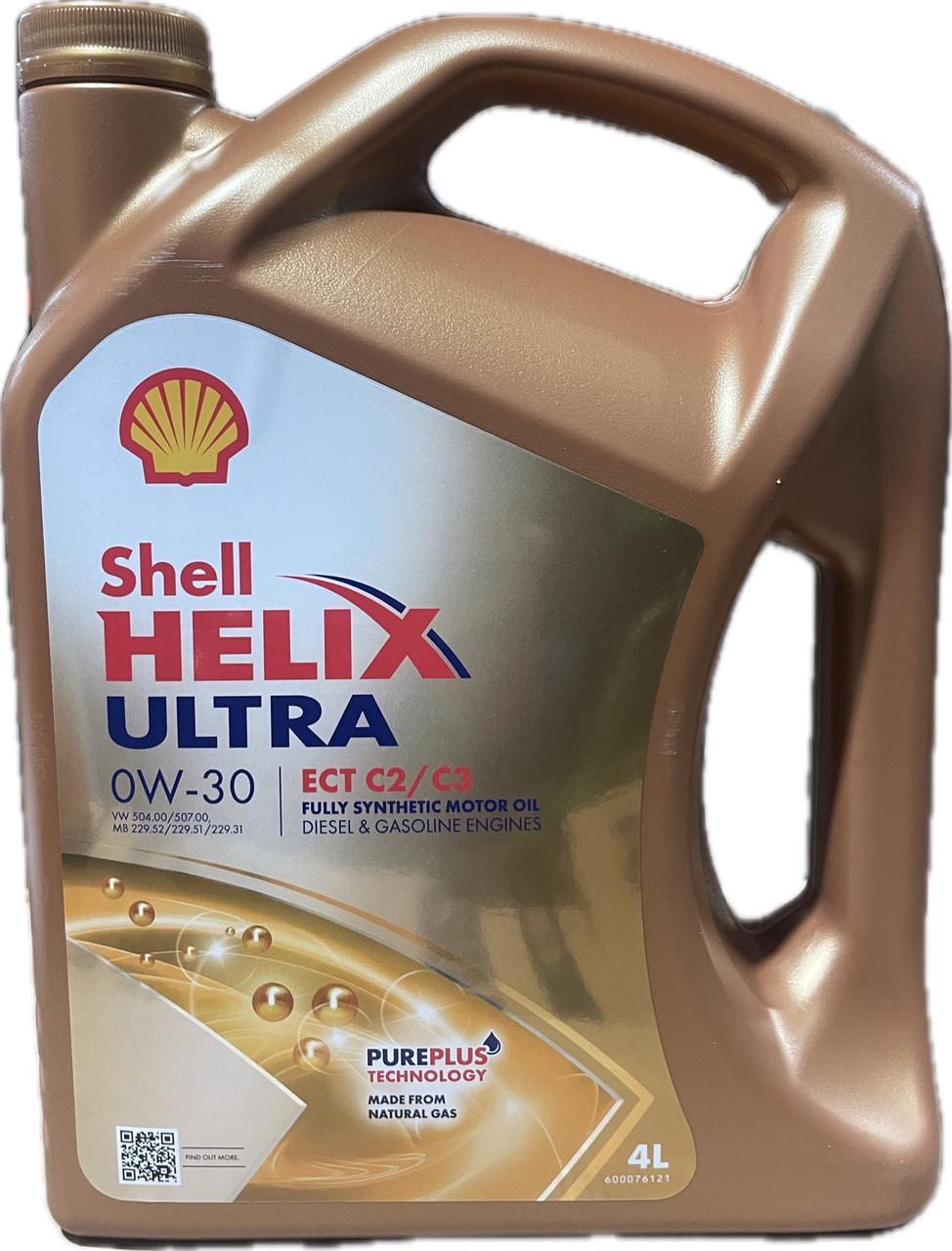 Моторне мастило Shell Helix Ultra ECT C2/C3 0W-30 4 л (550046306)
