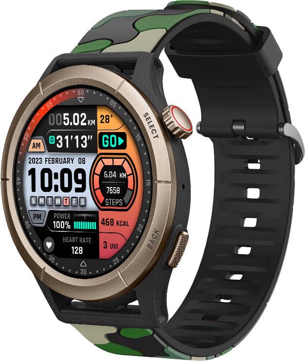 Ремінець Tactic Camouflage для Amazfit Cheetah Round/Cheetah Pro Green (38479-08)