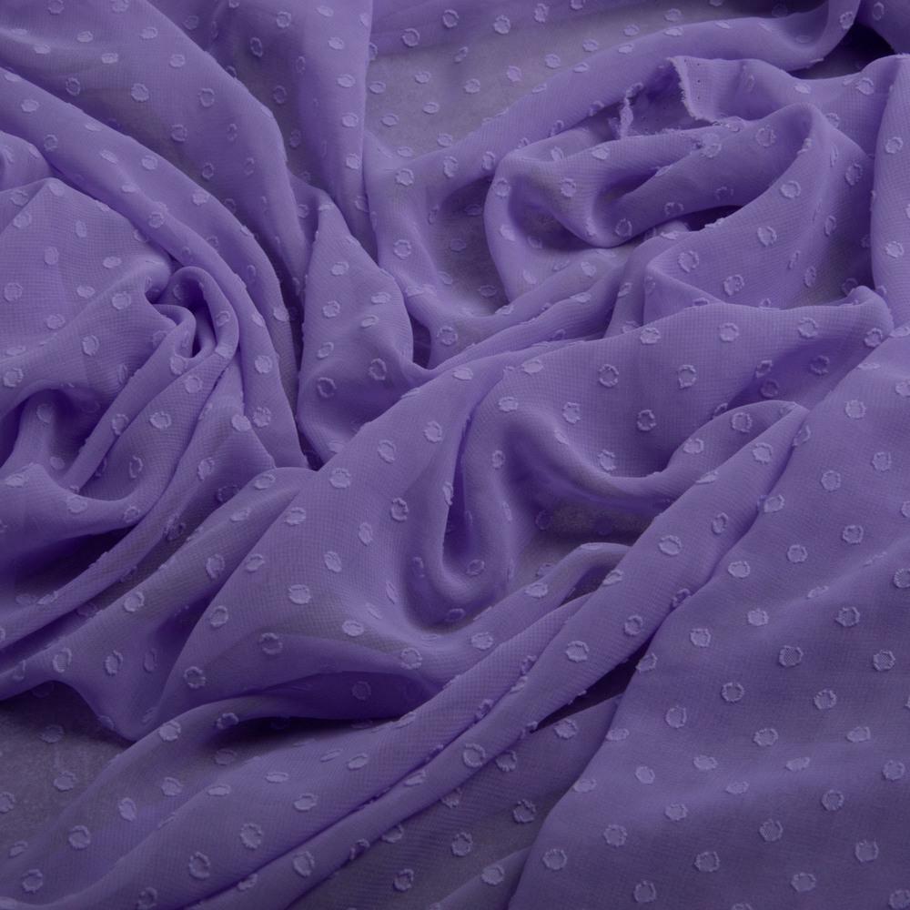 Тканина плательна шифон жакард св/бузок