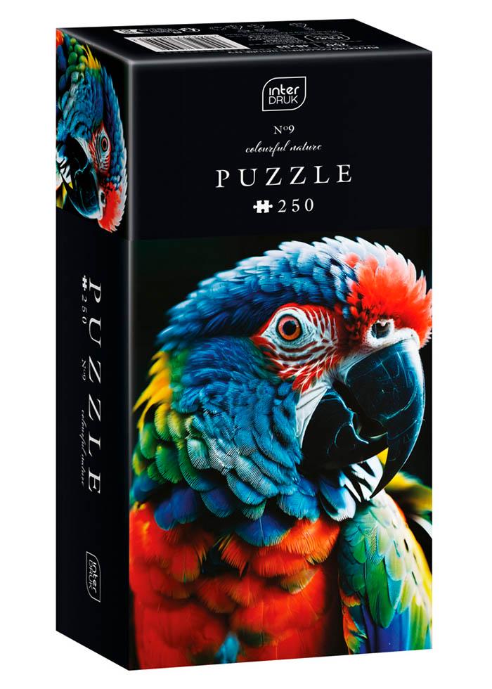 Пазли тришарові InterDRUK Барвиста природа Папуга 250 шт. (385550)