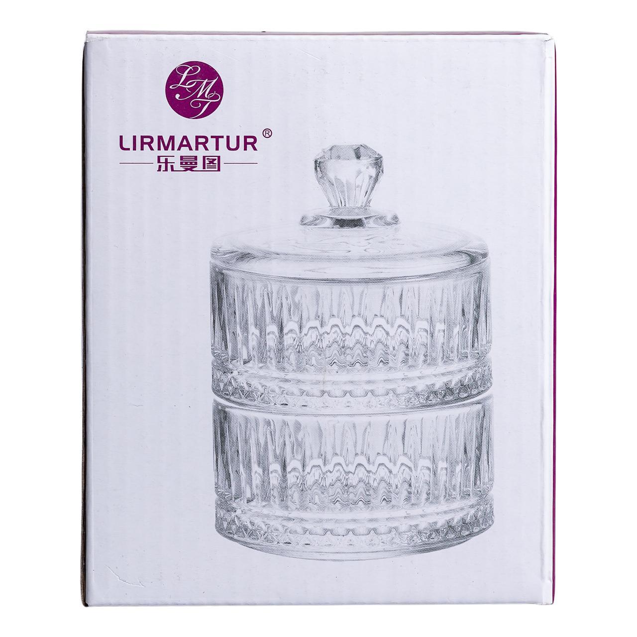 Конфетница стеклянная с крышкой двухъярусная HP-YH-74 Ø 10 см Коричневый (A-033667) - фото 5 Конфетница стеклянная с крышкой двухъярусная HP-YH-74 Ø 10 см Коричневый (A-033667) - фото 5