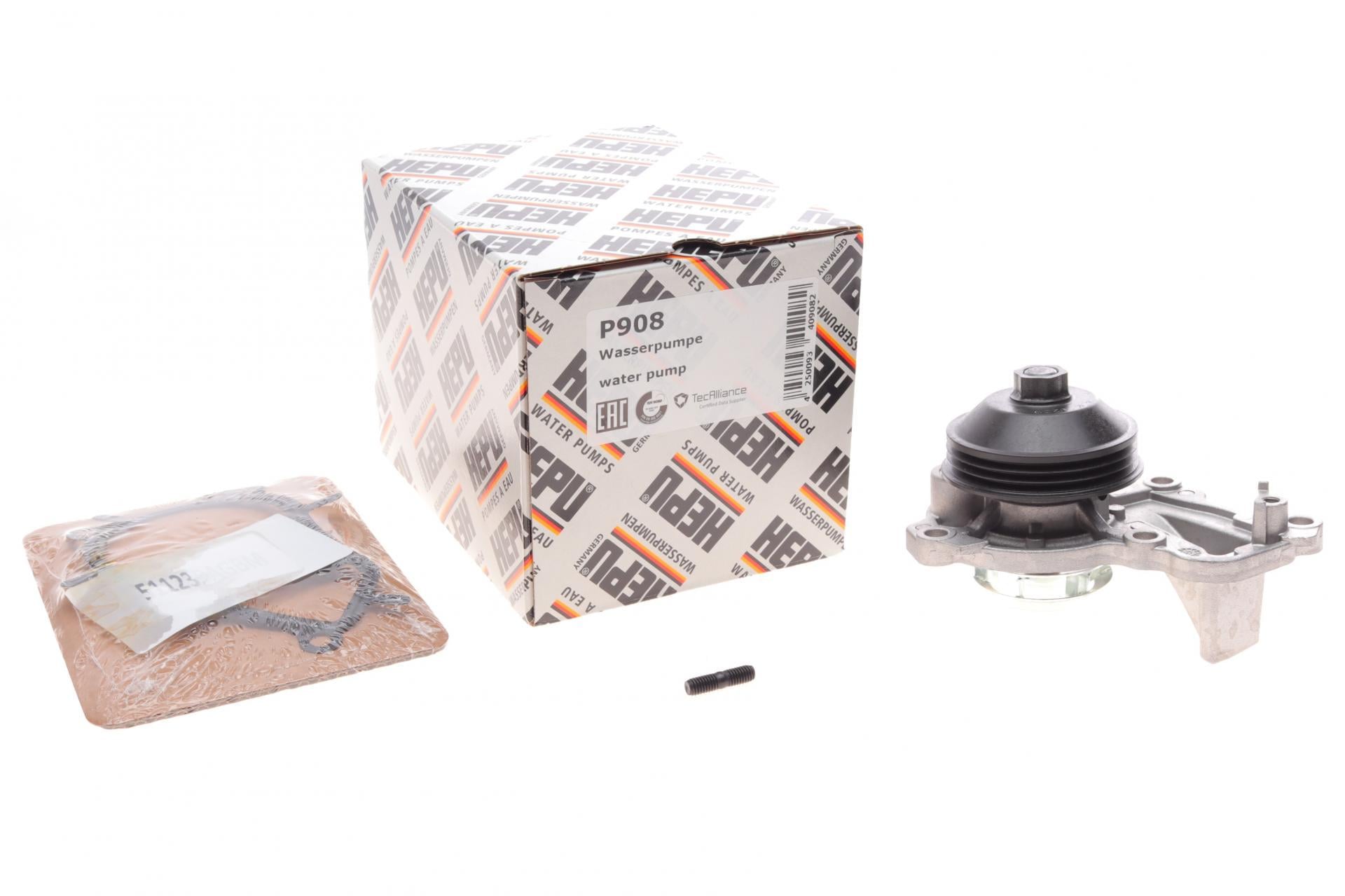 Водяная помпа Hepu Citroen C1/C3/C4 Cactus/Peugeot 208/308 1.0/1.2VTi 12-/Opel Corsa 19- (P908)