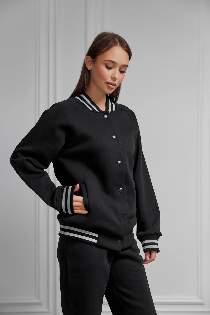 Бомпер женский с начесом М-2ХЛ М144.4 XL Черный (192-1-63)