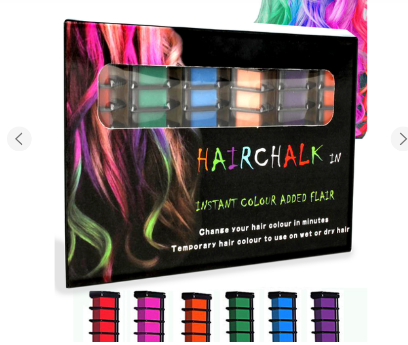 Набір крейди для фарбування волосся Hair chalk 6 шт. Різнокольоровий