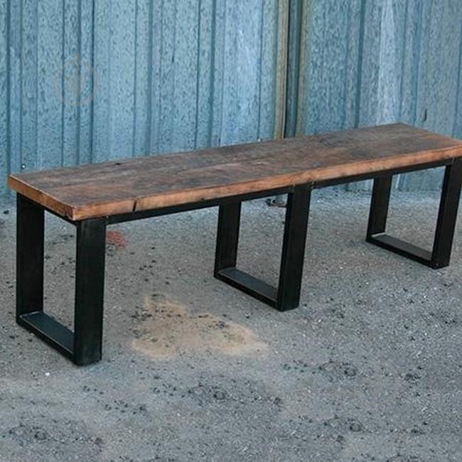 Скамья GoodsMetall в стиле ЛОФТ 1400х450х400 ЛС21 Скамья GoodsMetall в стиле ЛОФТ 1400х450х400 ЛС21