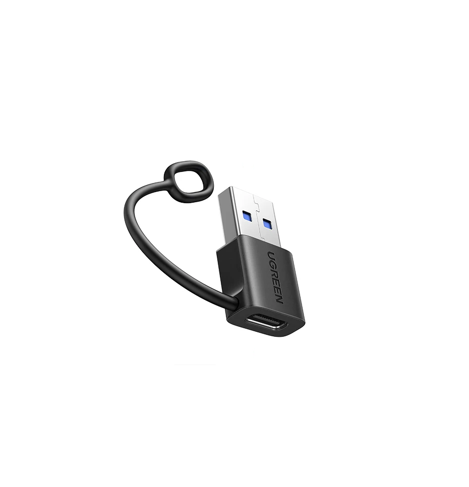 Переходник UGREEN LS502 USB-A to USB-C OTG 18 Вт USB3.1 Black (LS502)