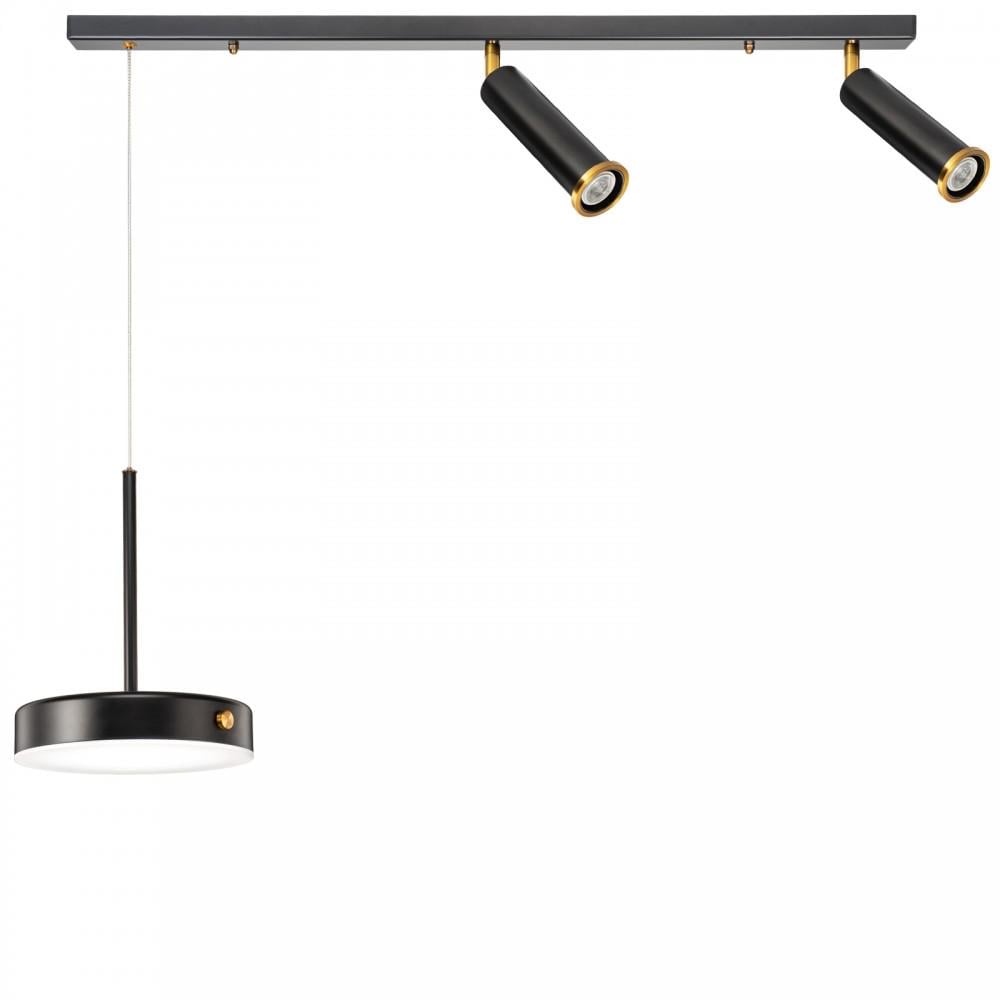 Люстра BUTTON/SPOT LED 18 Вт/2 GU10 BLACK