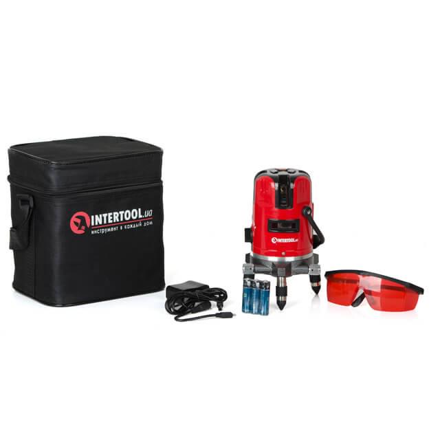 Рівень лазерний Intertool MT-3011 5 лазерних головок/звукова індикація (8607988) - фото 8