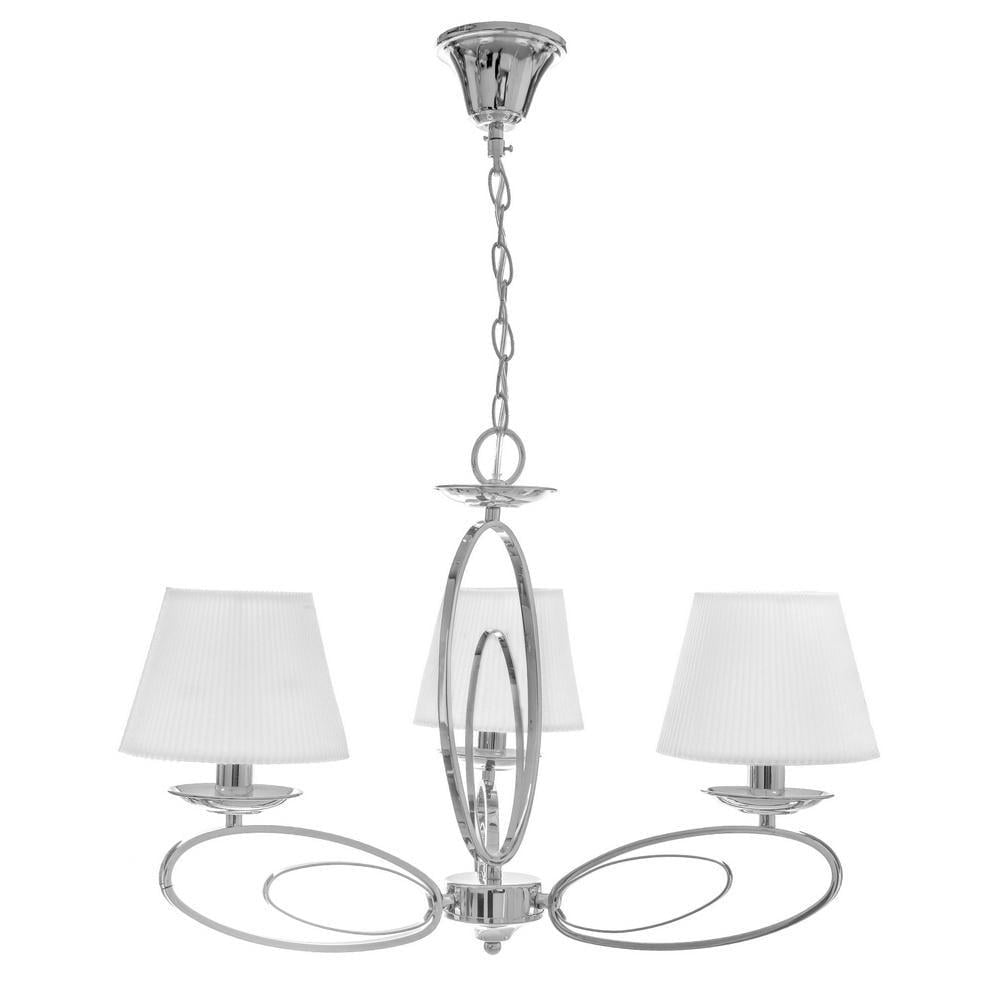 Люстра подвесная классическая Brille BKL-597S/3 E14 CH с абажуром