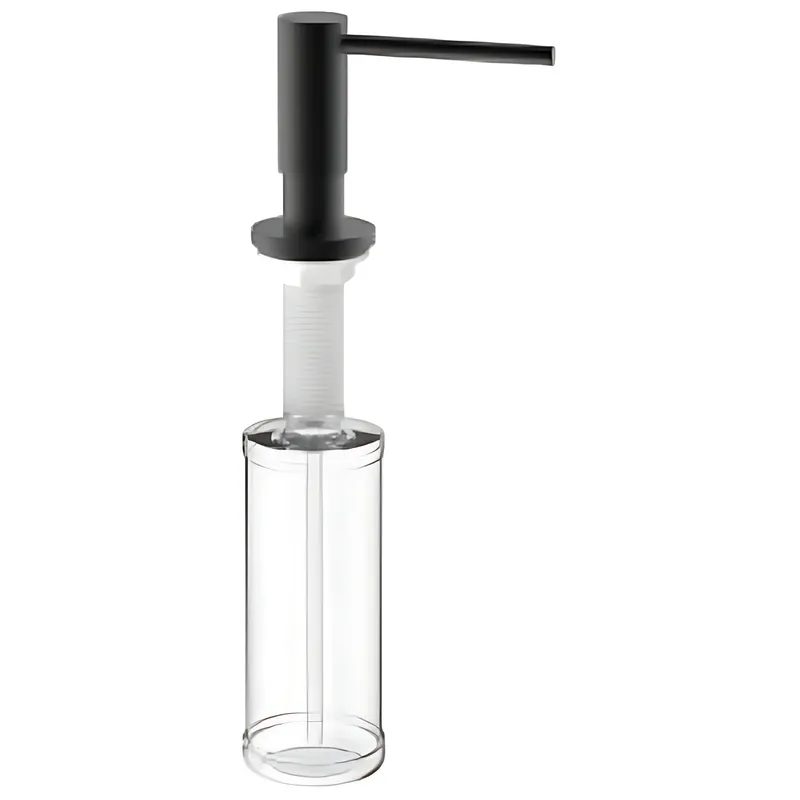 Дозатор для мийного засобу врізний Mixxus DIS-03.SUS нержавіюча сталь SUS304 300 мл Black (MI7155)