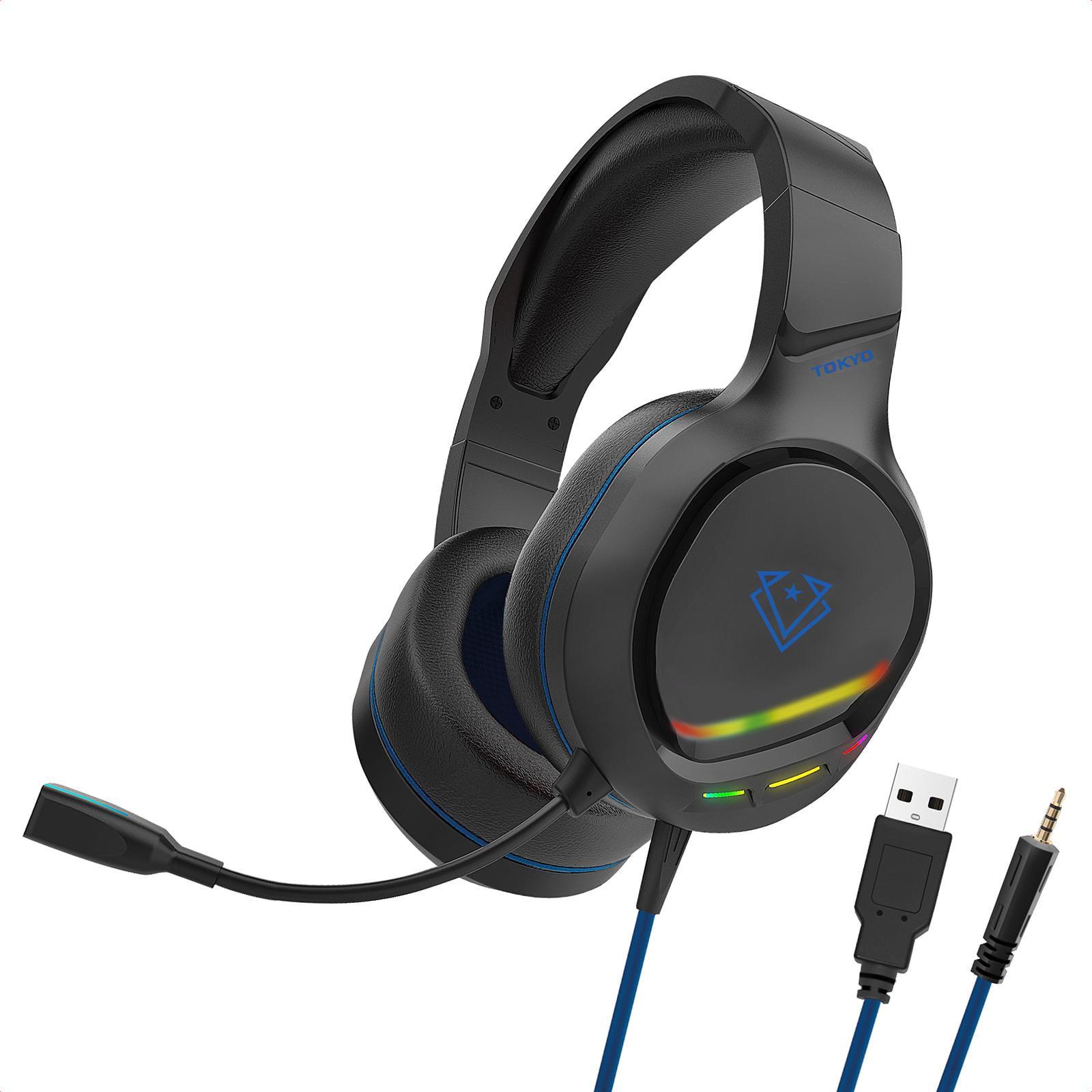 Наушники Vertux Tokyo 7,1 mini-jack 3,5 мм и USB Синий (626235)