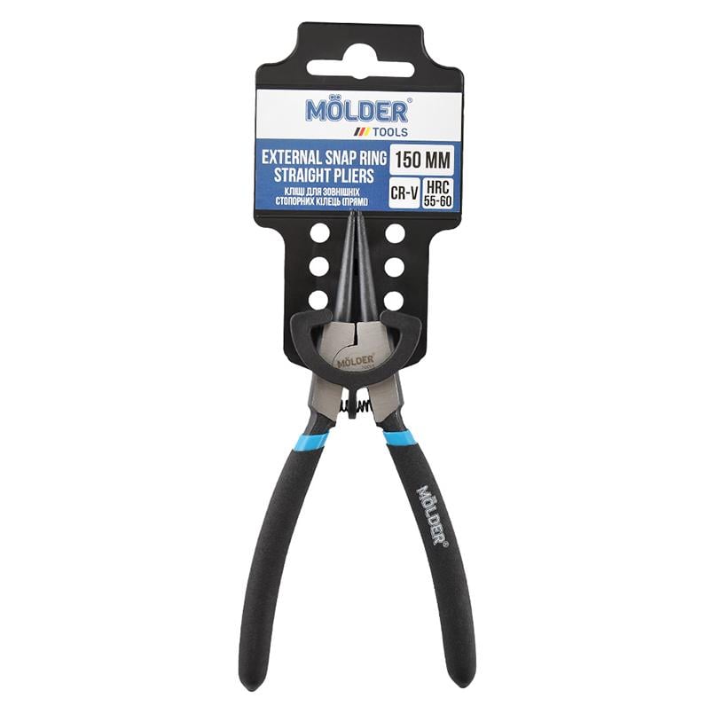 Клещи Molder для наружных стопорных колец, прямые Cr-V 150мм