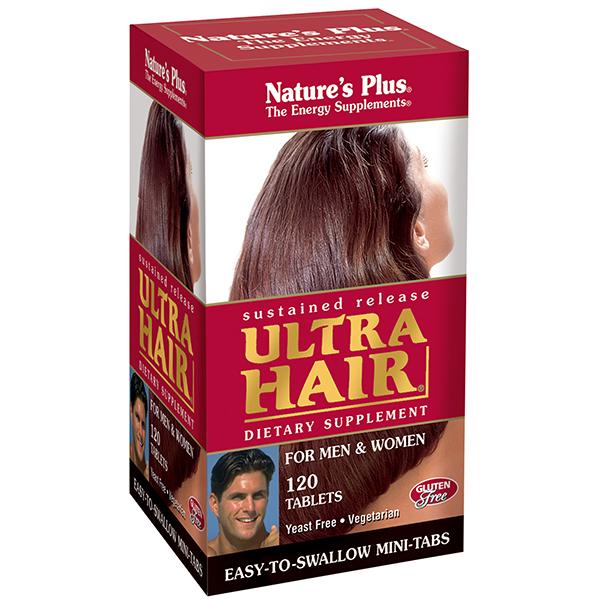 Комплекс для роста оздоровления волос Natures Plus Ultra Hair для мужчин и женщин 120 таблеток (NTP4843)