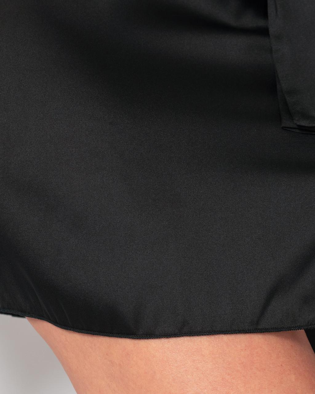 Халат женский шелковый Черный (1944558045) - фото 7 Халат женский шелковый Черный (1944558045) - фото 7