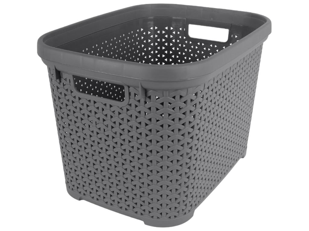 Корзина без крышки с рамкой Diomedea 30 л Серый (MDI-K4-130)