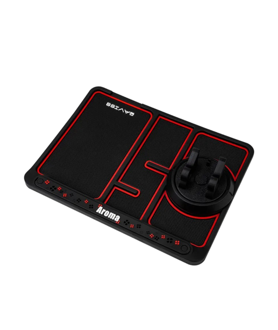 Килимок антиковзкий на торпеду автомобіля з тримачем для телефону