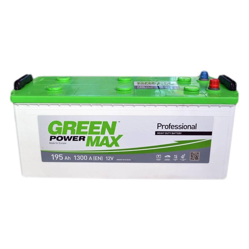 Акумулятор автомобільний Green Power MAX 1300 EN 6СТ-195 Ah (24444)