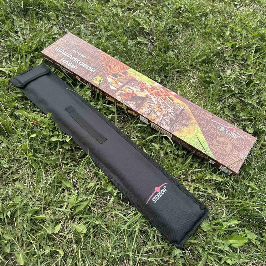 Набір для барбекю Stenson MH-0158 у чохлі мангал/шампури 6 шт. (2580667819) - фото 2