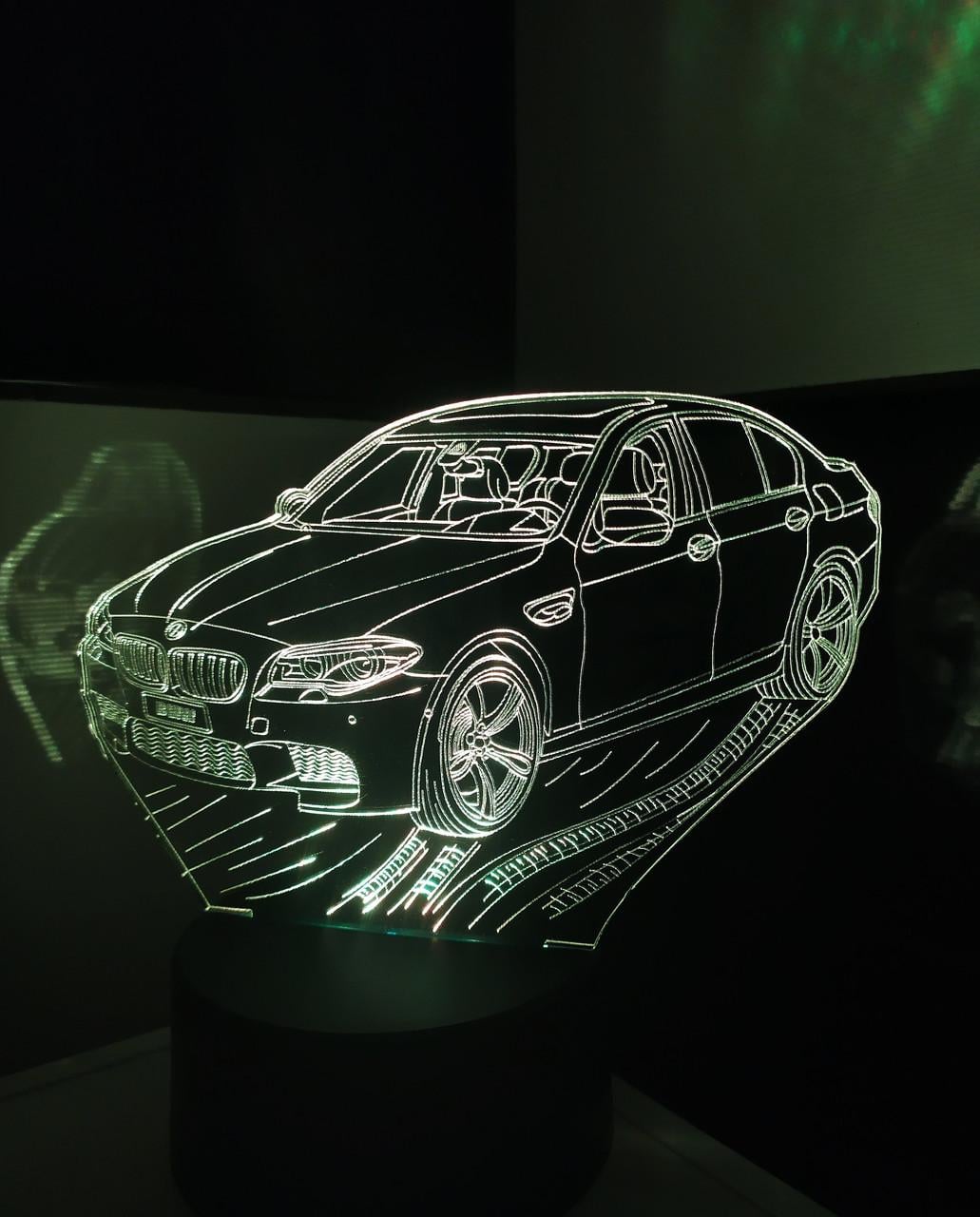3D-ночник для автолюбителя BMW 13 серия несколько подсветок/на пульте (1521171257)