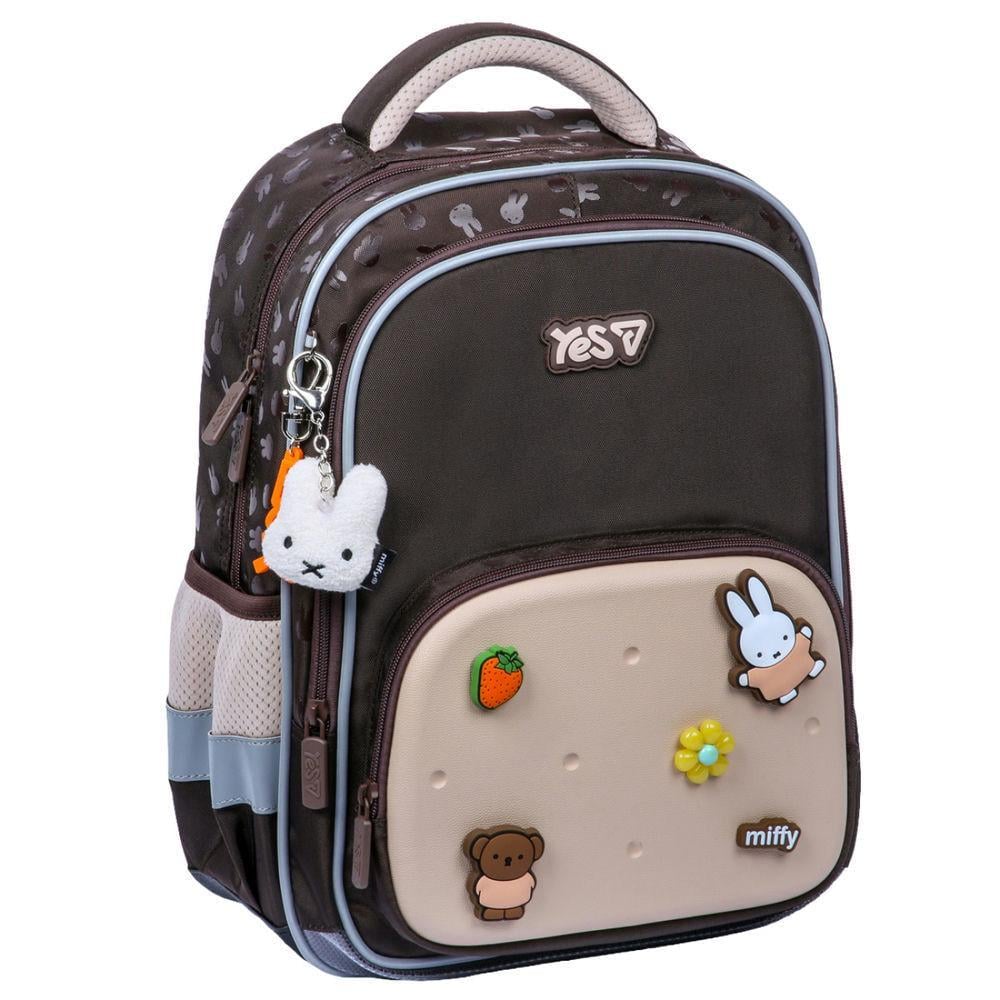 Рюкзак школьный YES Miffy Bunny 38x30x17 см 19,4л Коричневый (550280)