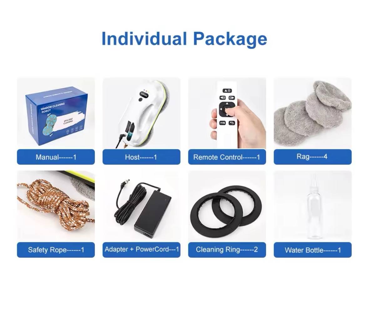 Робот-мойщик PuRuikai с распылителем для мойки окон автоматический (PRK-309) - фото 7