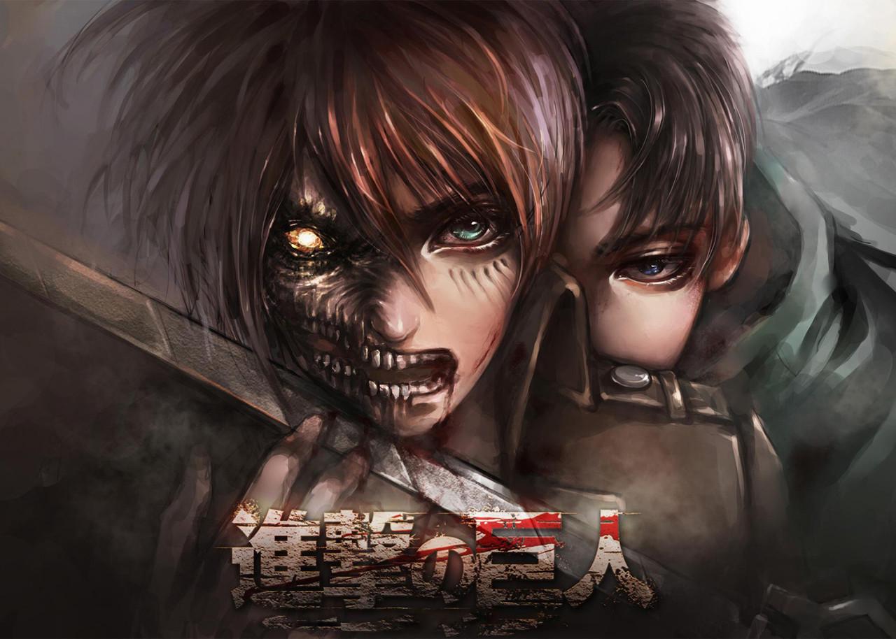 Картина постер Gee! Attack on Titan Атака титанов фан 60x40 см AT 09.006
