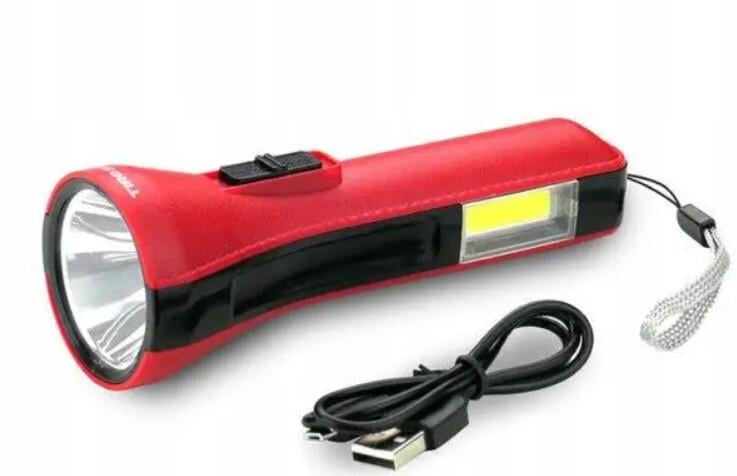 Фонарик Tiross TS-1851 micro usb charge Red (11920479)