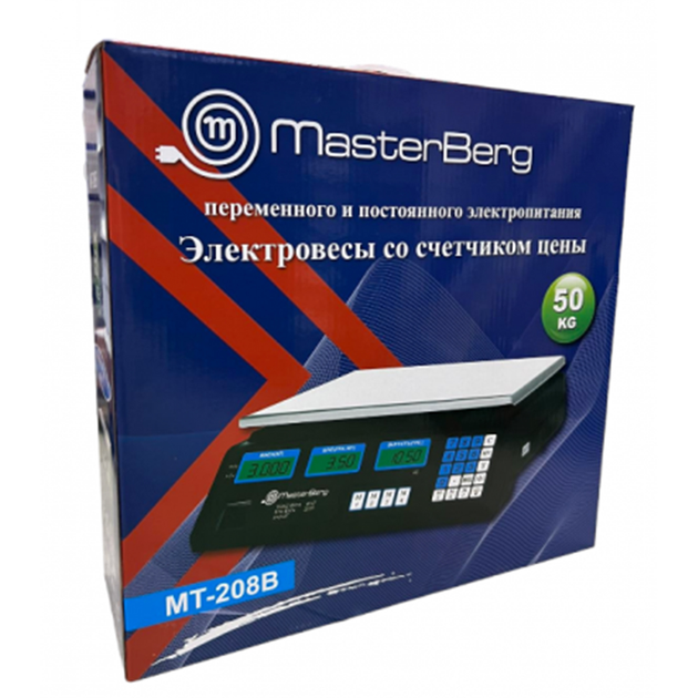 Ваги торгівельні ваги до 50 кг (МТ-208В) - фото 3 Ваги торгівельні ваги до 50 кг (МТ-208В) - фото 3