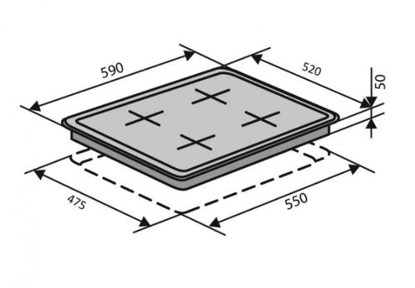 Варильна поверхня газова Ventolux HG640-DA3 CEST AN (1370640) - фото 5 Варильна поверхня газова Ventolux HG640-DA3 CEST AN (1370640) - фото 5